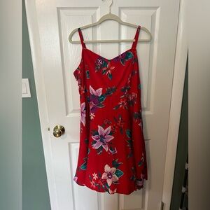 Red Floral Old Navy Cami Dress